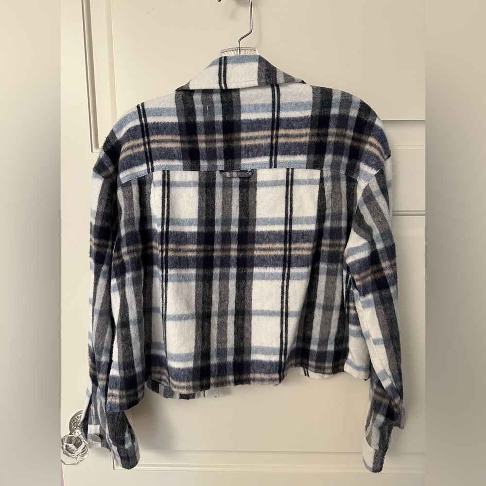 Zara Cropped Plaid Jacket NWOT - Picture 5 of 5